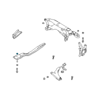 OEM Chrysler BUSHING-Front Axle CROSSMEMBER Diagram - MR311113