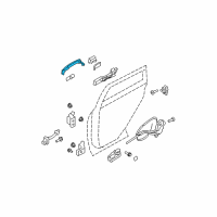 OEM 2005 Infiniti G35 Grip-Outside Handle Diagram - 80640-CM40A