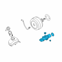 OEM 2013 BMW 128i Brake Master Cylinder Diagram - 34-33-6-785-662