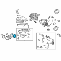 OEM Acura MDX Clamp, Air Flow (100) Diagram - 17314-RKG-A01