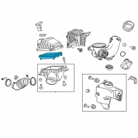 OEM Acura ZDX Air Cleaner Element Diagram - 17220-RYE-A10