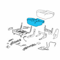 OEM 2021 Chevrolet Traverse Seat Cushion Pad Diagram - 84431900