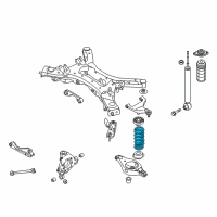 OEM 2017 Nissan Murano Spring - Rear Suspension Diagram - 55020-5AA0D