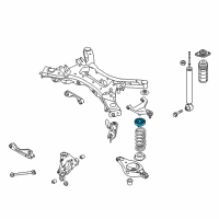 OEM Nissan Murano Rear Spring Rubber Seat Diagram - 55050-3JA0A