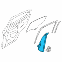 OEM 2020 Toyota Yaris Window Regulator Diagram - 69803-WB004