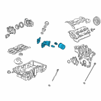 OEM Saturn Oil Filter Housing Diagram - 12604839