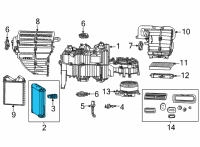 OEM 2022 Jeep Wagoneer EVAPORATO-AIR CONDITIONING Diagram - 68580492AA