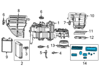 OEM 2022 Jeep Wagoneer A/C AND HEATER UNIT Diagram - 68524072AA