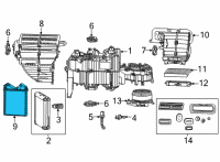 OEM Jeep Grand Wagoneer CORE-HEATER Diagram - 68524071AA