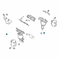 OEM Ford Explorer Exhaust Nut Diagram - W701706S441