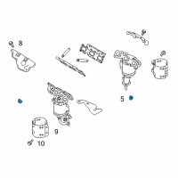 OEM 2007 Lincoln MKZ Exhaust Nut Diagram - W701706S441