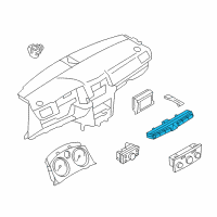 OEM 2009 Saturn Astra Switch, Hazard Warning & Accessory Diagram - 94701001