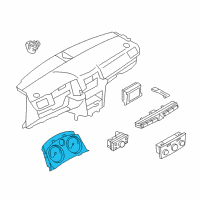 OEM Saturn Cluster Diagram - 13309076