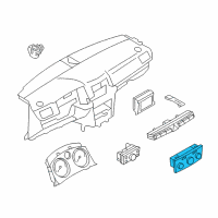 OEM Saturn Astra Dash Control Unit Diagram - 13269406