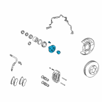 OEM 2000 Toyota 4Runner Hub Diagram - 43502-35110