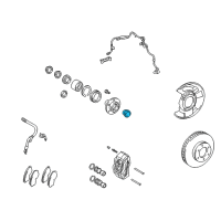 OEM Toyota 4Runner Hub Assembly Cap Diagram - 90339-33003