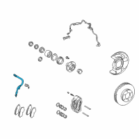 OEM Toyota Tacoma Brake Hose Diagram - 90947-02B41