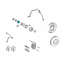 OEM 2001 Toyota 4Runner ABS Rotor Diagram - 43515-35010