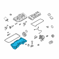 OEM 2009 BMW X3 Engine Oil Pan Diagram - 11-13-7-541-221