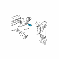 OEM Oldsmobile Custom Cruiser Rear Mount Diagram - 22188145