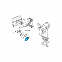 OEM 2000 GMC C3500 Mount, Engine Frame Side Diagram - 15732188