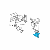 OEM 1992 Chevrolet C3500 Bracket-Trans Mount Diagram - 15021582