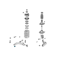 OEM 2002 Oldsmobile Silhouette Lower Control Arm Front Bushing Diagram - 10412124