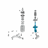 OEM 2007 Buick Rendezvous Front Suspension Strut Assembly Diagram - 22064790