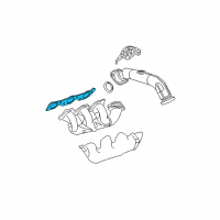 OEM 1998 Buick Riviera Manifold Gasket Diagram - 24506057