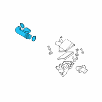 OEM 2008 Nissan Titan Pipe Assembly Air Diagram - 16576-7S00A