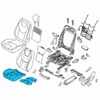 OEM 2022 Ford Edge Seat Cushion Pad Diagram - KT4Z-58632A22-B