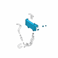 OEM 2003 Hyundai Santa Fe Cooler Assembly-Oil Diagram - 25460-26510