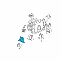 OEM Oldsmobile Cutlass Supreme Front Mount Diagram - 22657322