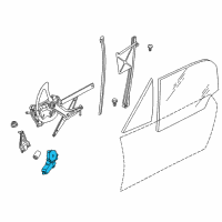 OEM 1997 BMW Z3 Window Motor Left Diagram - 67-62-8-401-791