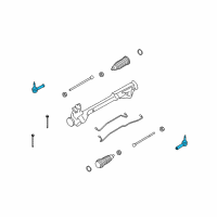 OEM Ford Flex Outer Tie Rod Diagram - 8A5Z-3A130-A