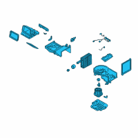 OEM Kia Sedona Blower Unit Assembly Diagram - 1K52Y61140E