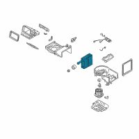 OEM 2005 Kia Sedona EVAPORATOR Assembly Diagram - 1K52Y61C02B