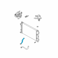 OEM 2003 Dodge Stratus Hose-Radiator Inlet Diagram - 4596335AE