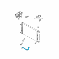 OEM Dodge Stratus Hose-Radiator Outlet Diagram - 4596334AB