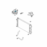 OEM 2003 Chrysler Sebring Cap-Coolant Recovery Bottle Diagram - 5014117AA