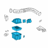 OEM 1999 Ford Ranger Air Cleaner Assembly Diagram - YL5Z-9600-AB