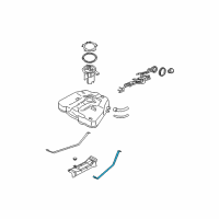 OEM Nissan Quest Band Assy-Fuel Tank, Mounting Diagram - 17407-8J000