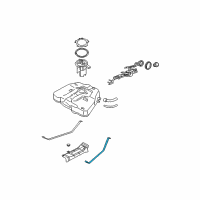 OEM 2006 Nissan Quest Band Assy-Fuel Tank, Mounting Diagram - 17407-8J000