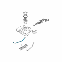 OEM 2008 Nissan Maxima Band Assy-Fuel Tank Mounting Diagram - 17406-8J000