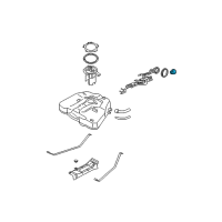 OEM 2002 Nissan Altima Filler Cap Assembly Diagram - 17251-8J000