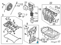 OEM 1997 Hyundai Accent Plug-Wax Injection Hole Diagram - 84136-27000