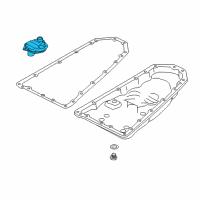 OEM Nissan Pathfinder Oil Strainer Assembly Diagram - 31728-29X0D