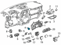 OEM GMC Power Switch Diagram - 84793221