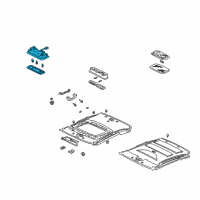 OEM 2002 Honda Civic Light Assembly, Map (Seagull Gray) Diagram - 34400-S5P-A01ZA