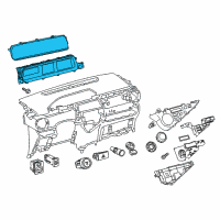 OEM 2014 Toyota Prius C Cluster Assembly Diagram - 83800-5CN61